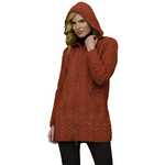 Hooded Coat w/ Celtic Knot Zipper