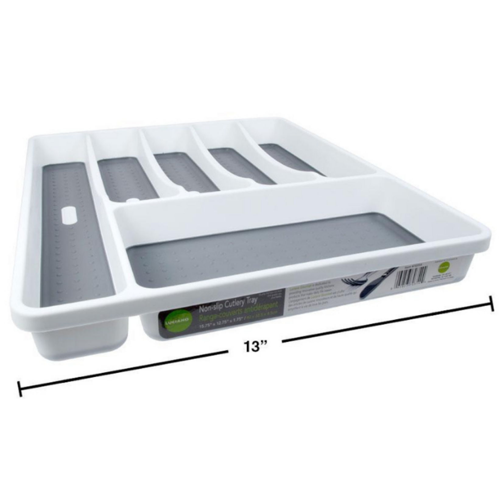 Non-slip Cutlery Tray 15.75" x 12.75" x 1.75"