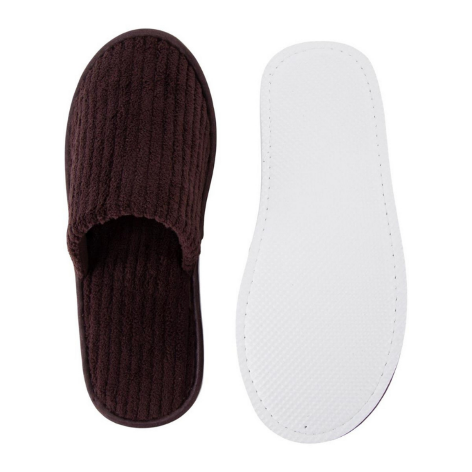 Unisex House Slippers - Ribbed Fabric