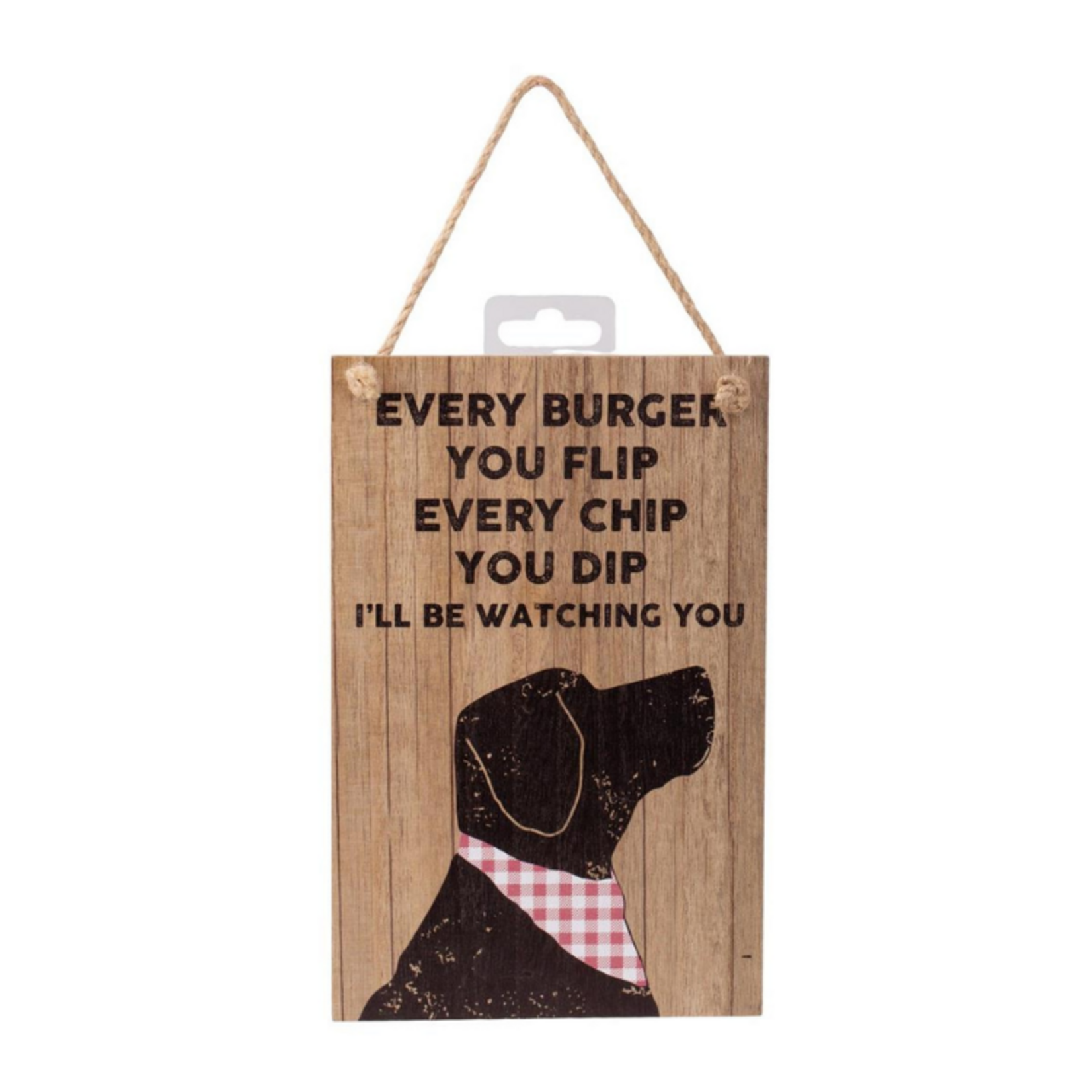 PAWs Wooden Dog Watching Sign