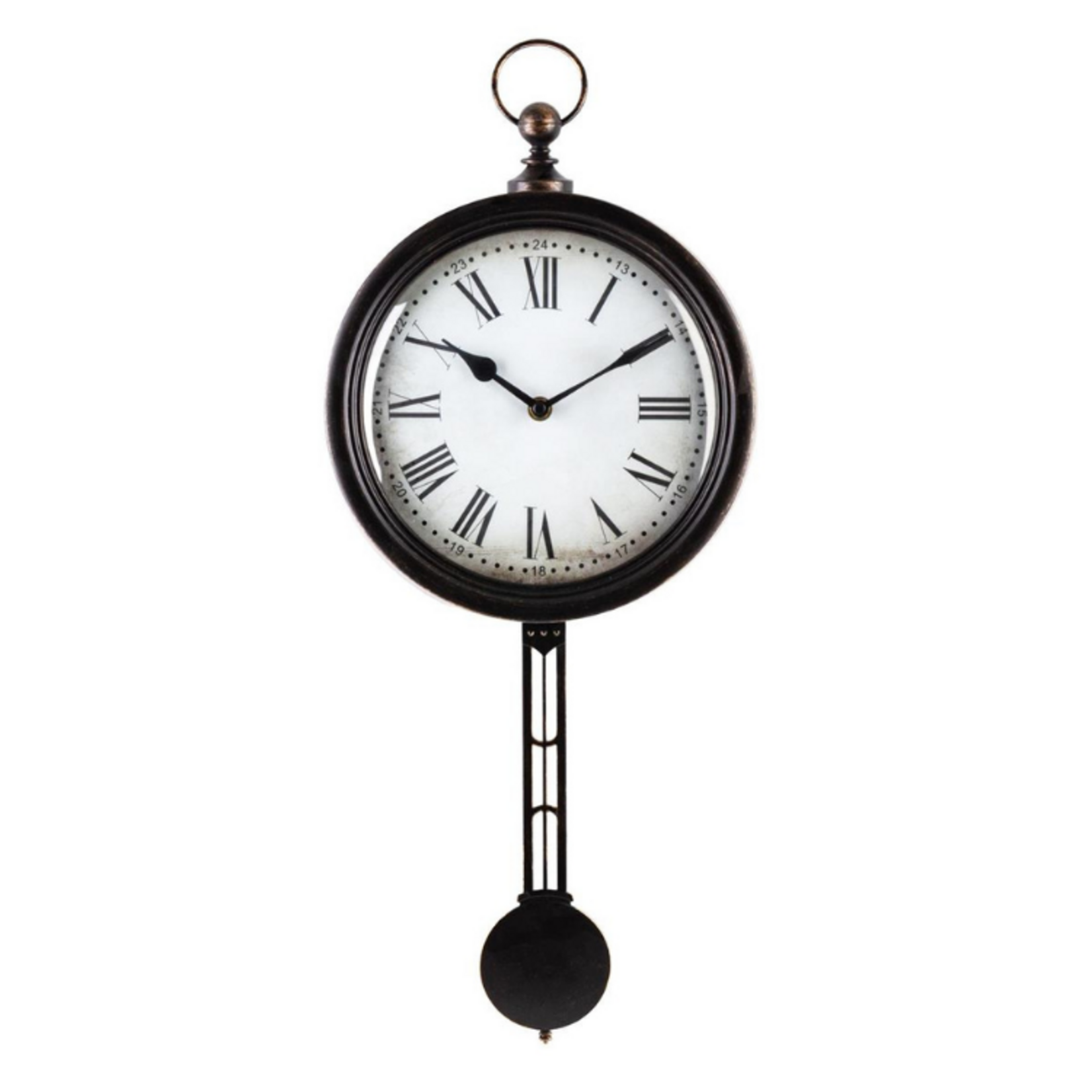 Bertha 10" Pendulum Wall Clock