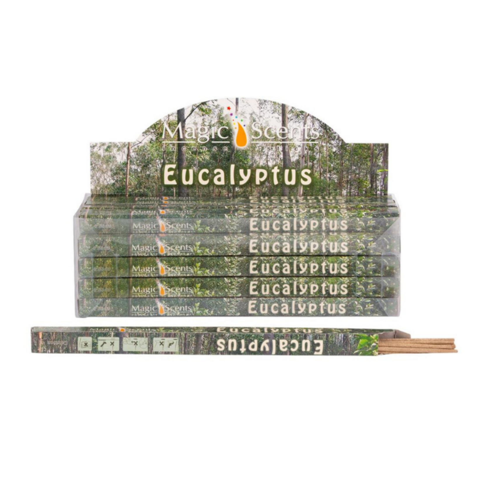 Tulasi 9" Incense Sticks - Eucalyptus - 8pcs