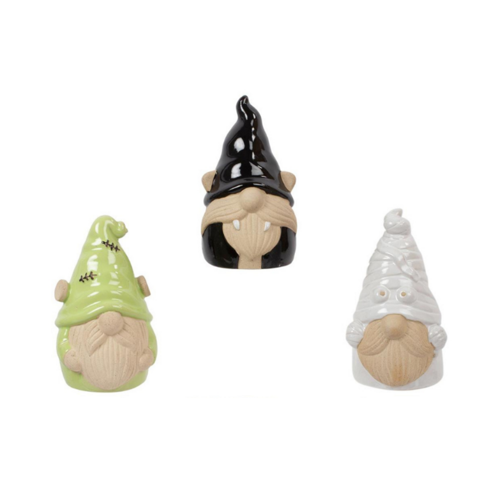Ghostly Ghouls 7" Ceramic Gnome Tabletop Decor