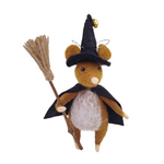 Ghostly Ghouls Halloween 4.5" Spooky Mouse w/ Black Robe
