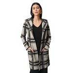 Joseph Ribkoff Plaid Long Sleeve Cardigan