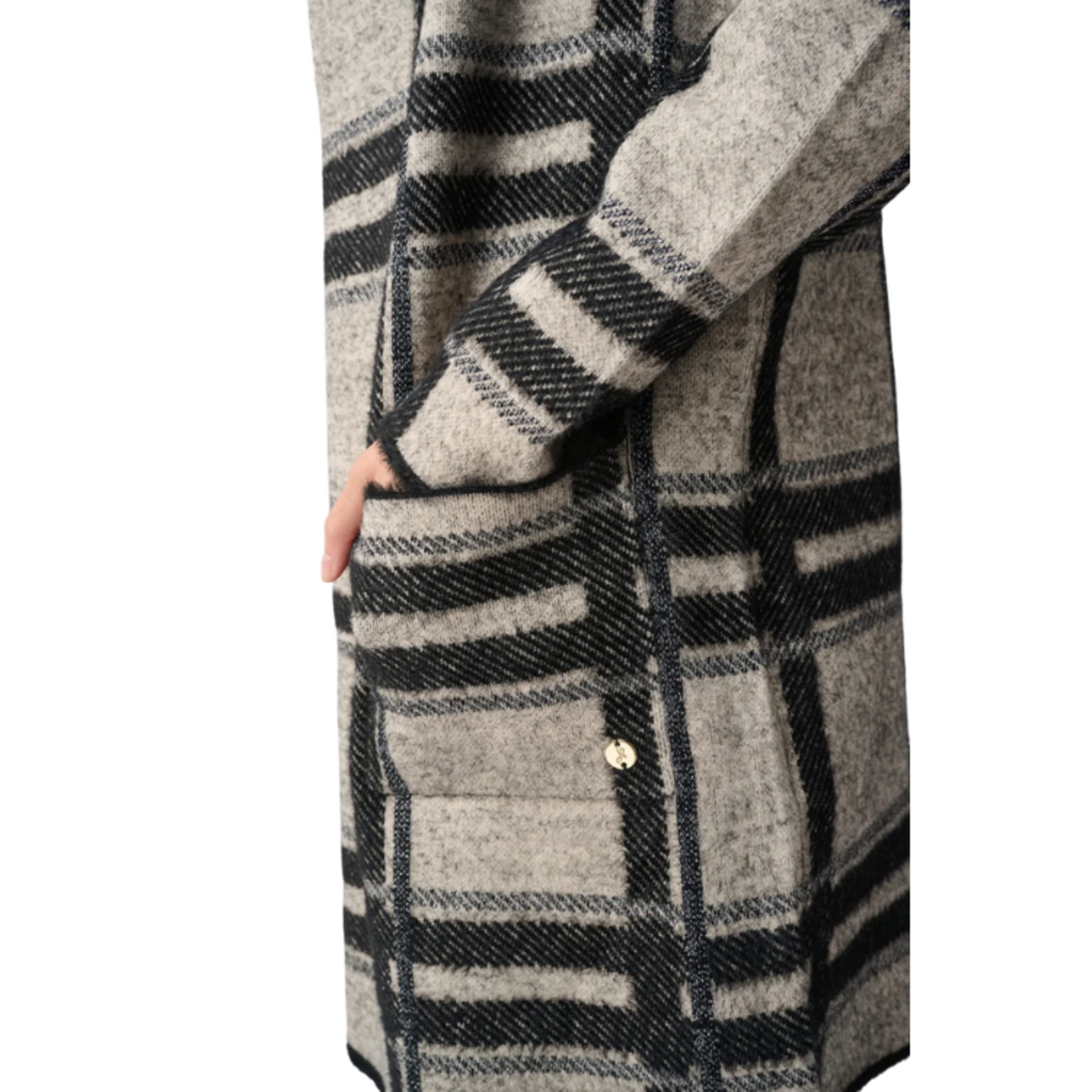 Joseph Ribkoff Joseph Ribkoff - Plaid Long Sleeve Cardigan