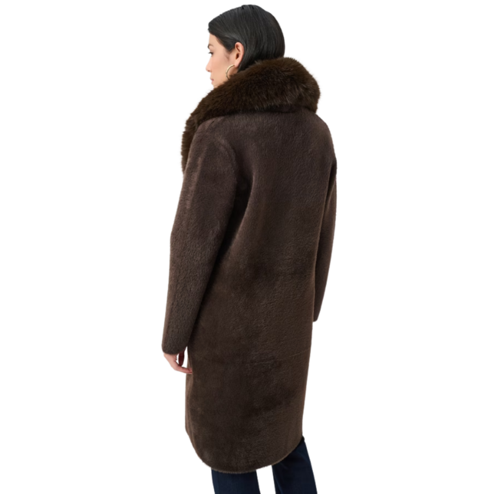 Joseph Ribkoff Joseph Ribkoff - Open Front Coat w/ Removable Fur Collar
