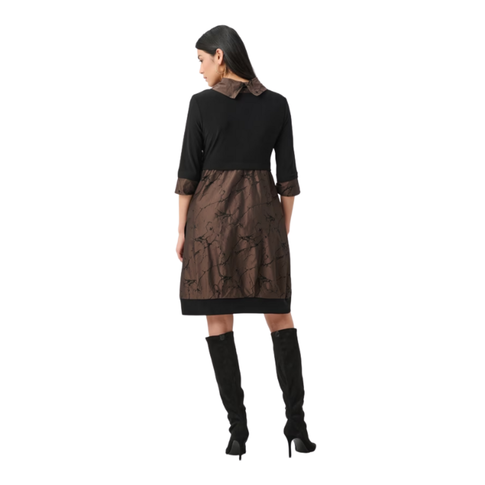 Joseph Ribkoff Joseph Ribkoff - Jacquard Memory & Silky Knit Cocoon Dress
