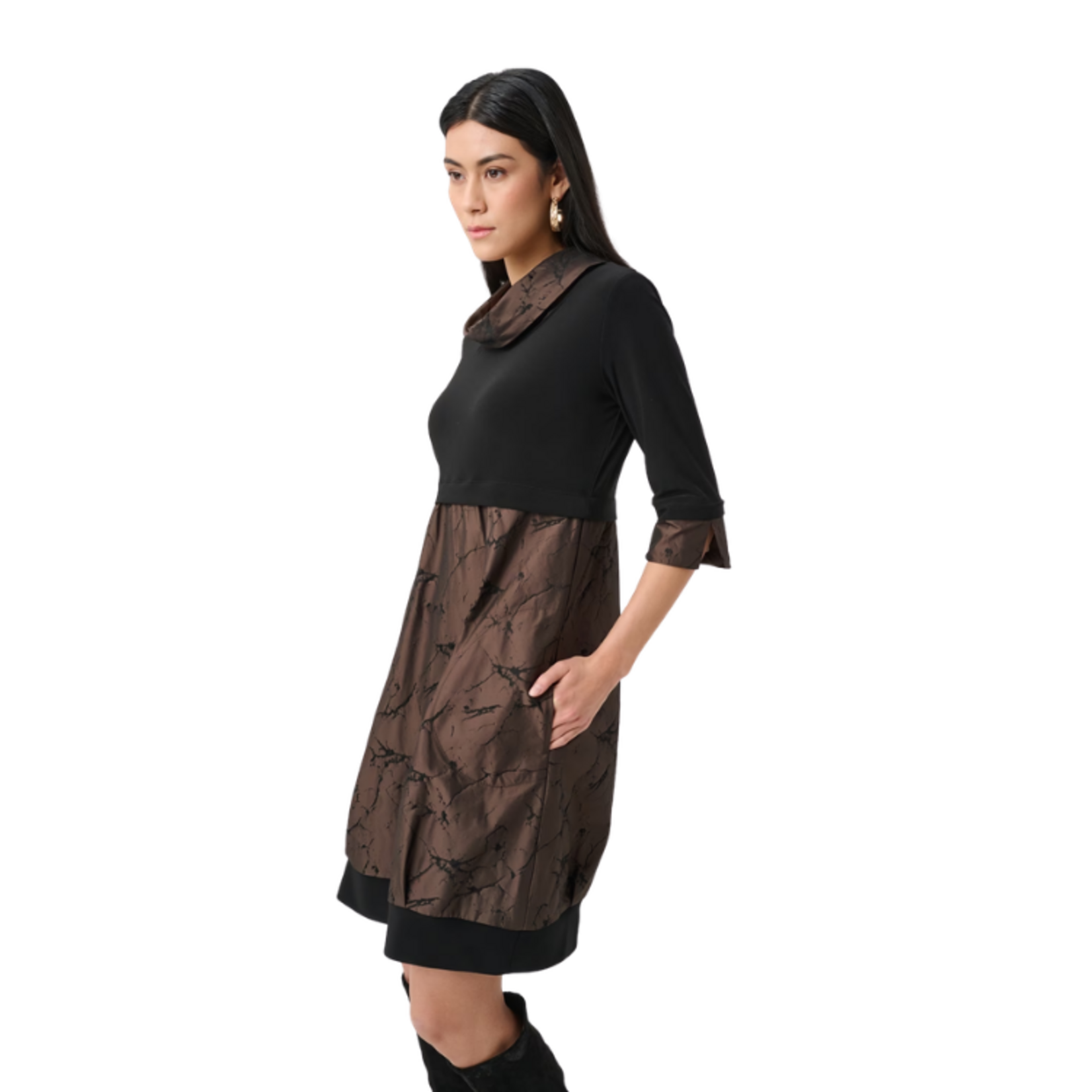Joseph Ribkoff Joseph Ribkoff - Jacquard Memory & Silky Knit Cocoon Dress