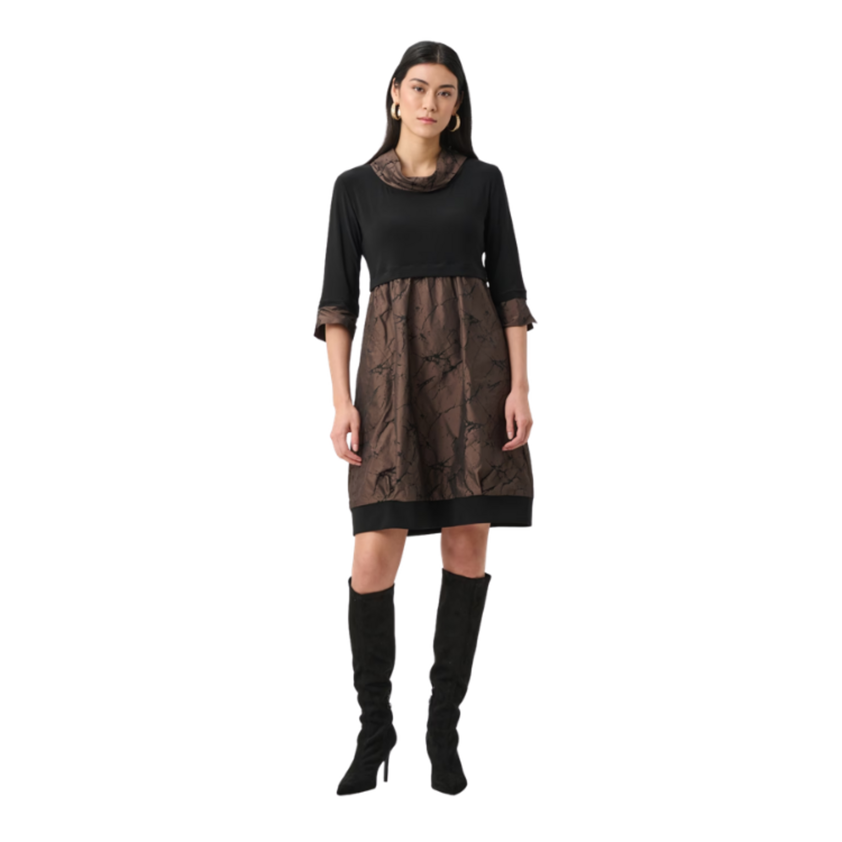 Joseph Ribkoff Joseph Ribkoff - Jacquard Memory & Silky Knit Cocoon Dress