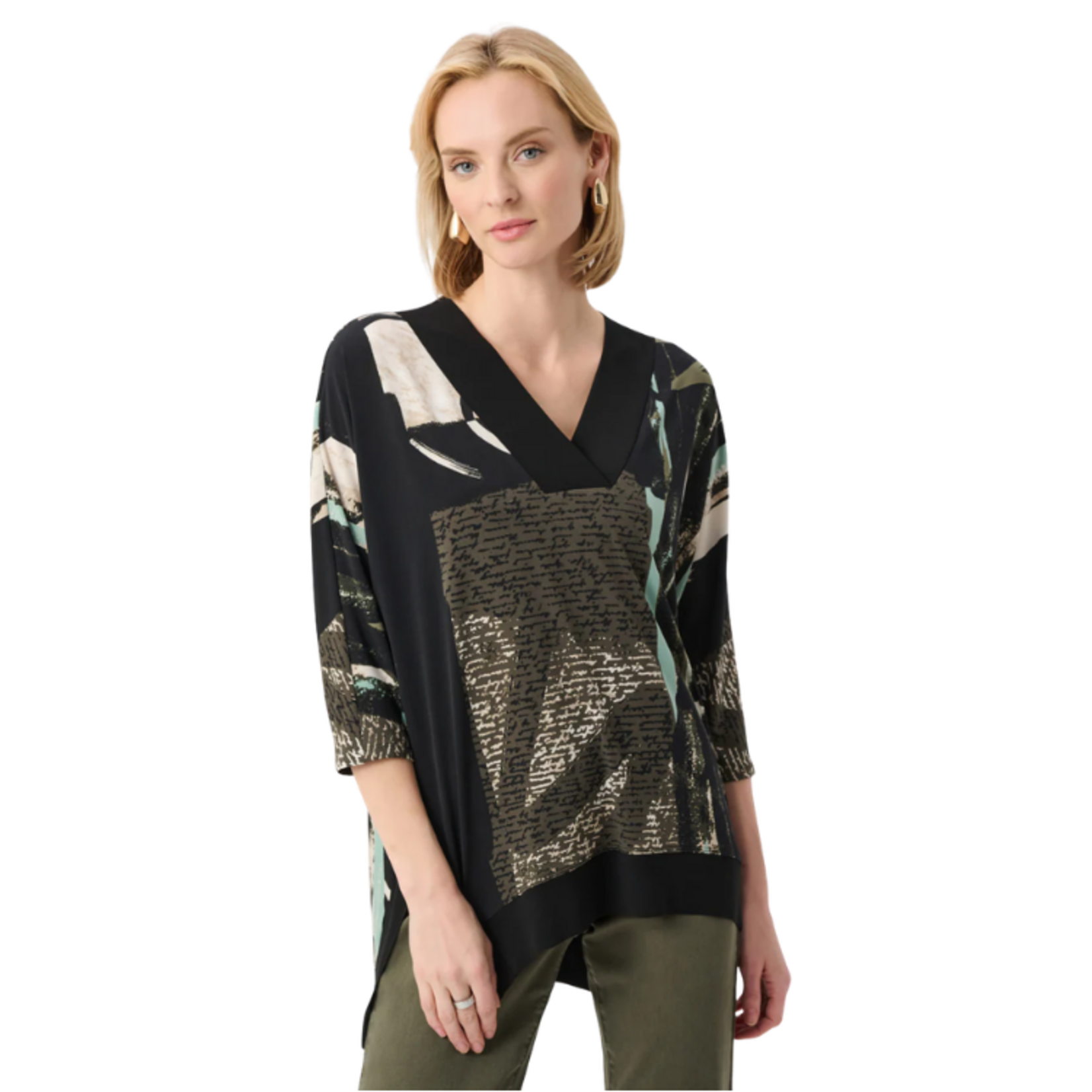 Joseph Ribkoff Joseph Ribkoff - Silky Knit Abstract Print Boxy Tunic
