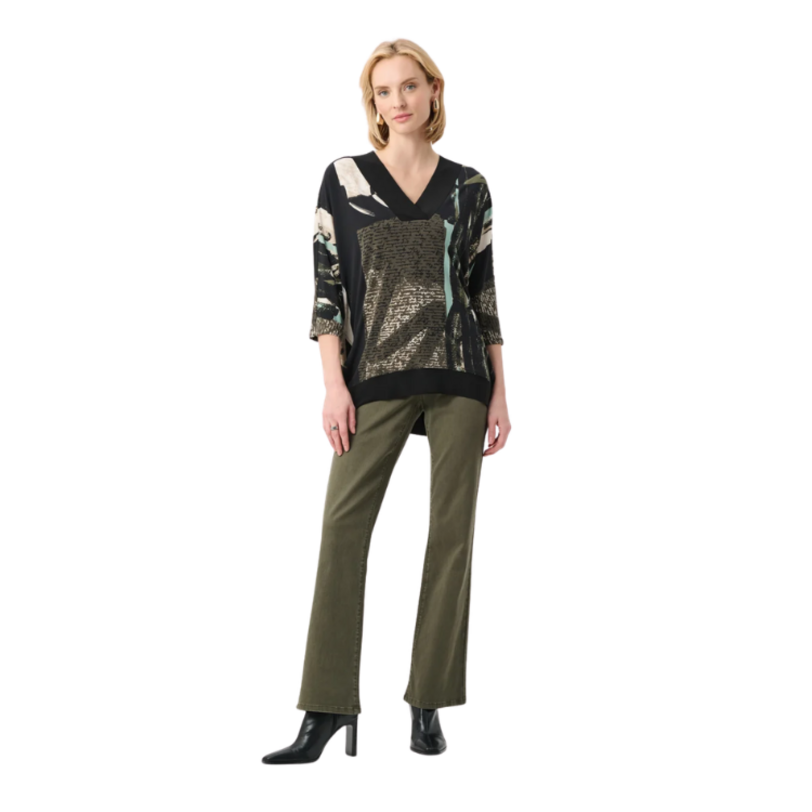Joseph Ribkoff Joseph Ribkoff - Silky Knit Abstract Print Boxy Tunic