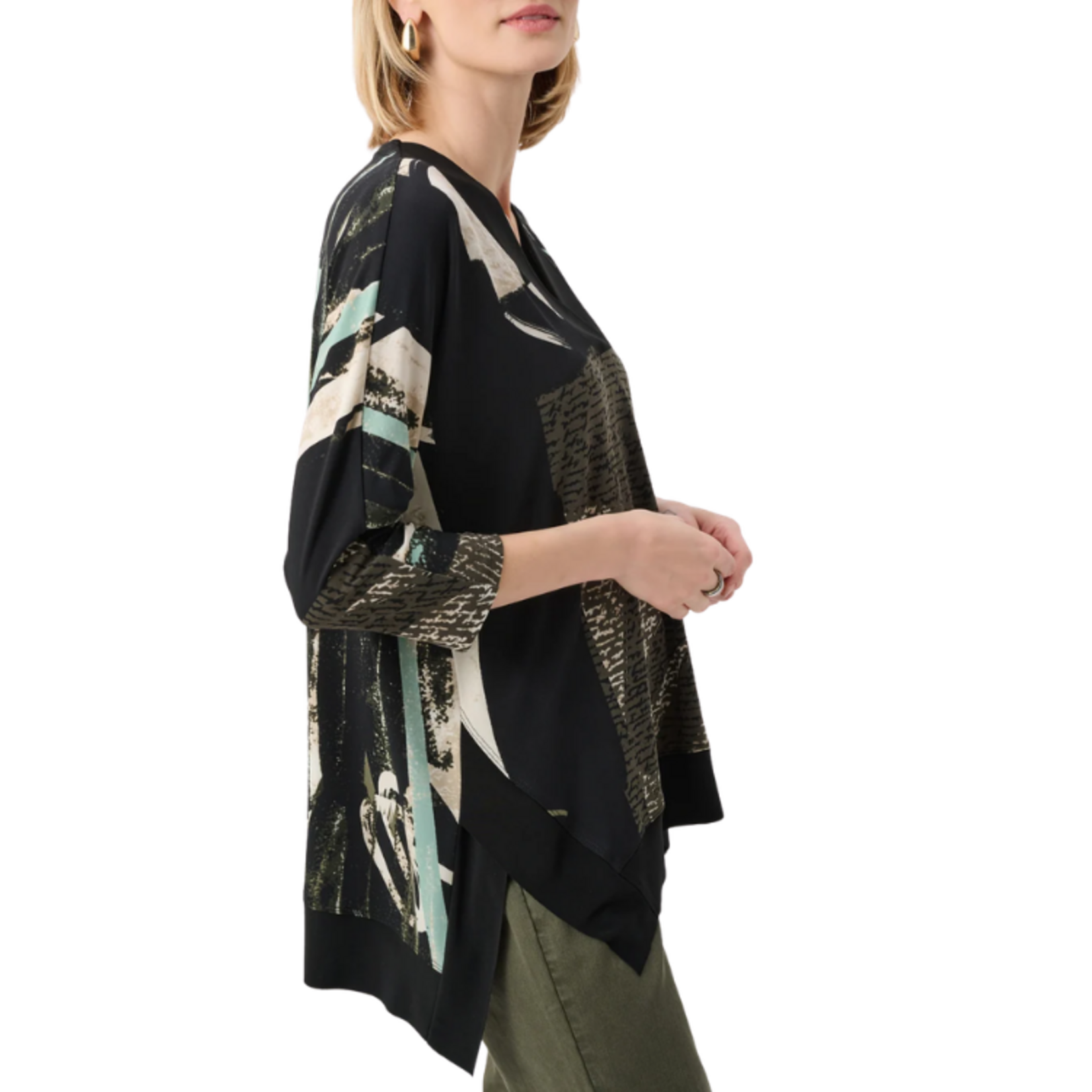 Joseph Ribkoff Joseph Ribkoff - Silky Knit Abstract Print Boxy Tunic