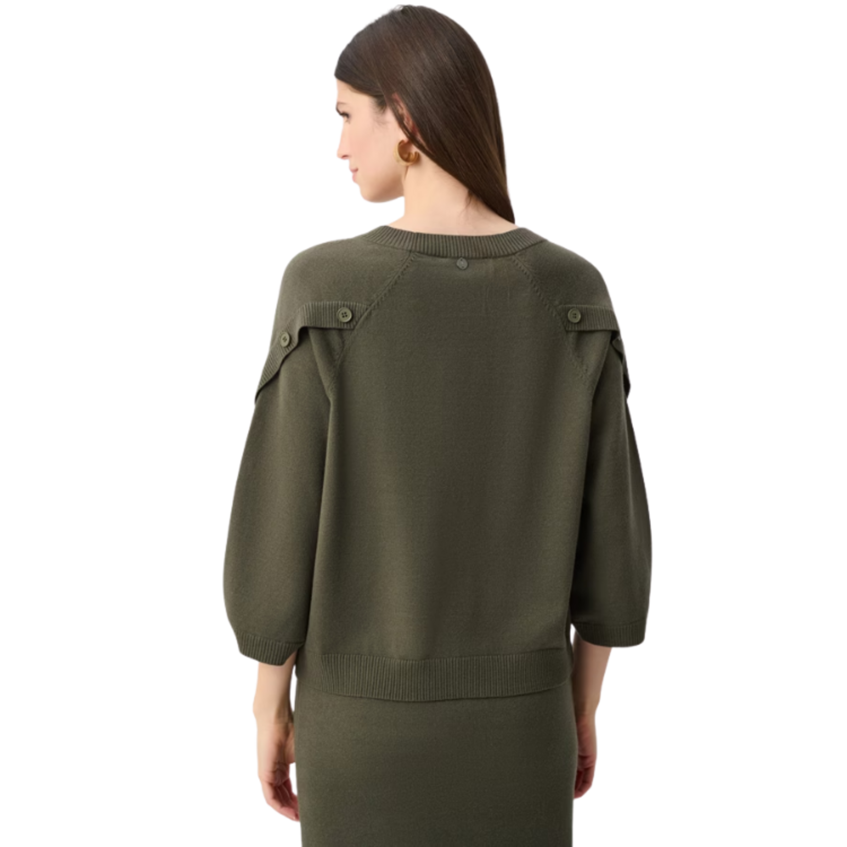 Joseph Ribkoff Joseph Ribkoff - Brushed Viscose and Nylon Knit Tulip Sleeve Sweater