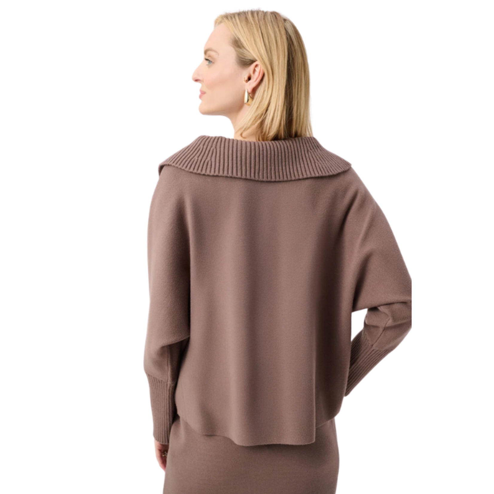Joseph Ribkoff Joseph Ribkoff - Brushed Viscose and Nylon Shawl-Neck Sweater