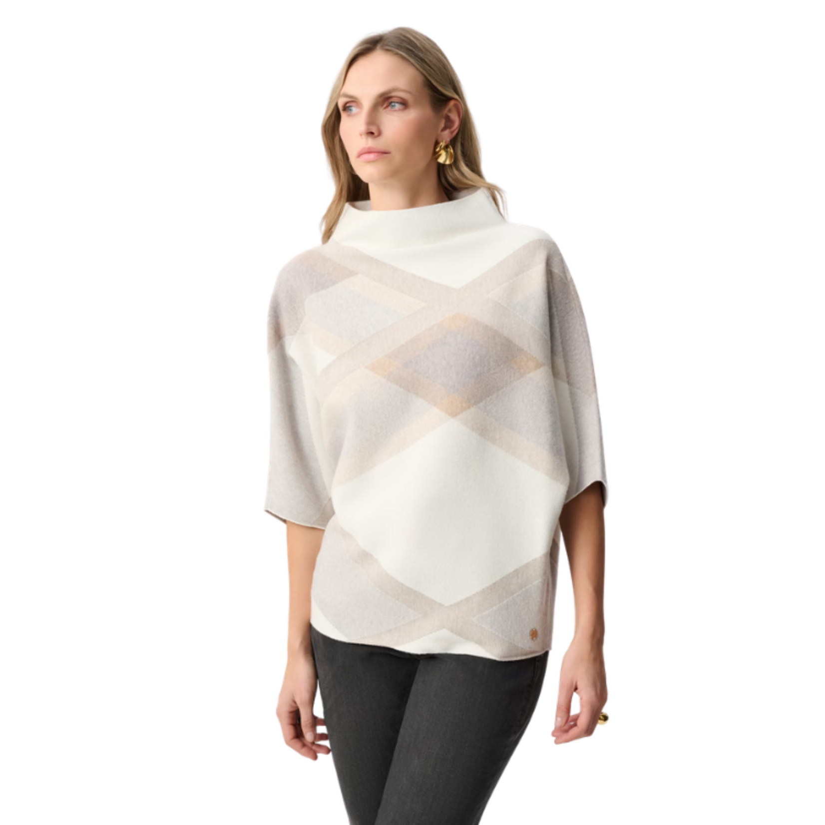 Joseph Ribkoff Joseph Ribkoff - Geometric Cowl Neck Poncho
