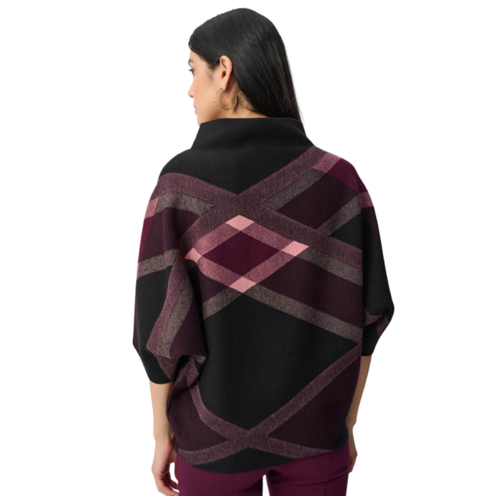 Joseph Ribkoff Joseph Ribkoff - Geometric Cowl Neck Poncho