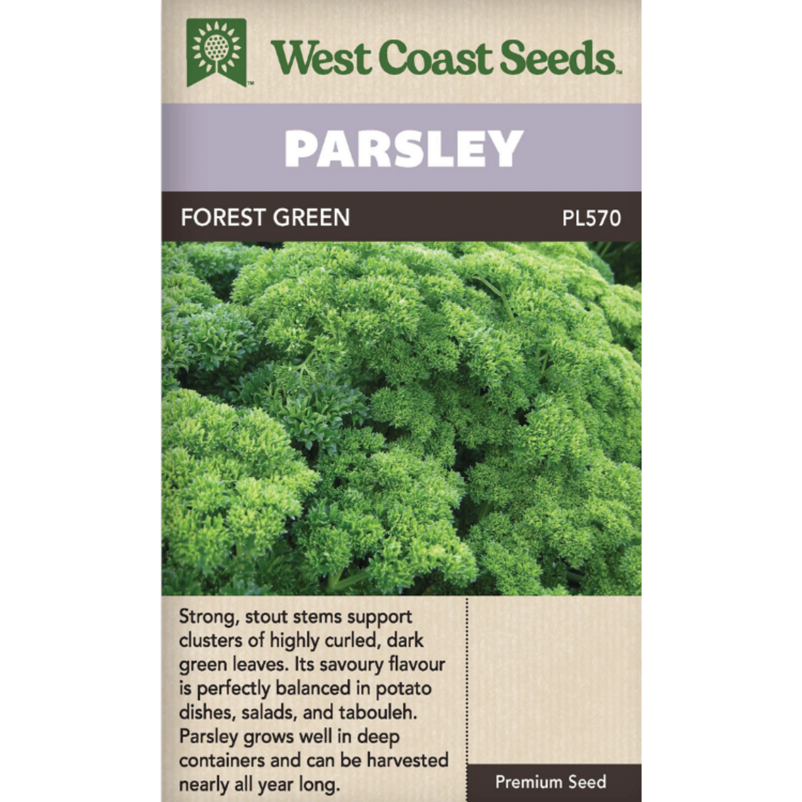 West Coast Seeds - Parsley - Forest Green