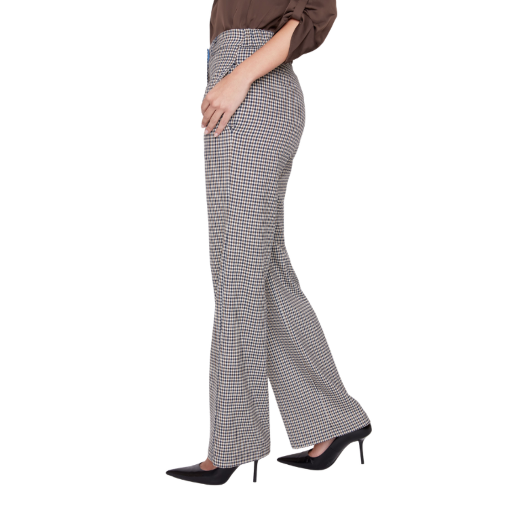 Renuar Renuar - Mini Houndstooth Straight Leg Pants