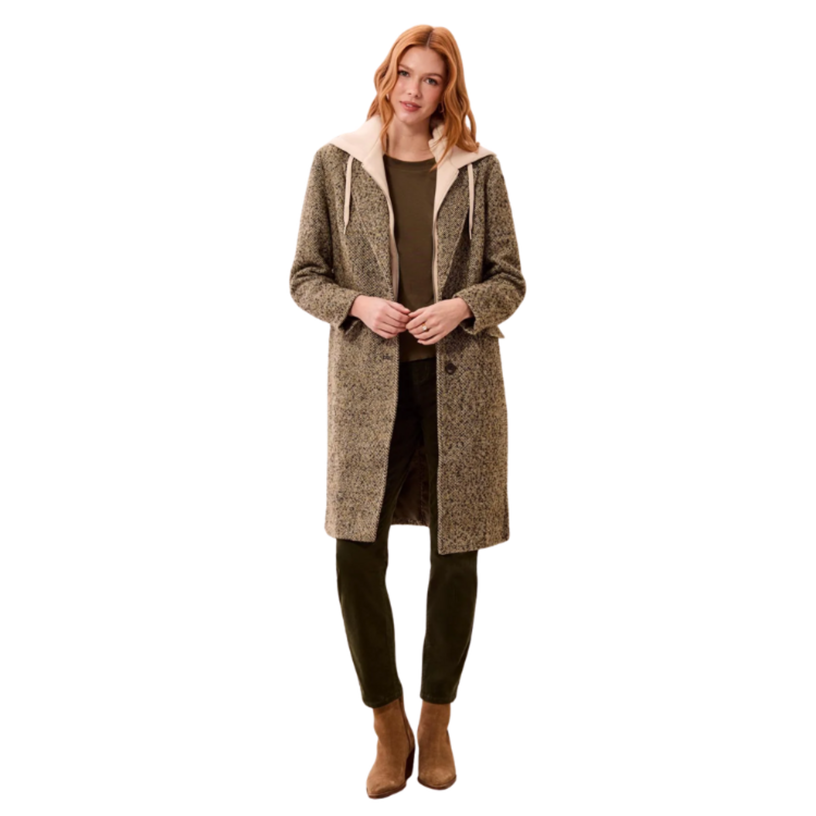 Tribal Tribal - Car Coat w/ Removable Hood Fooler