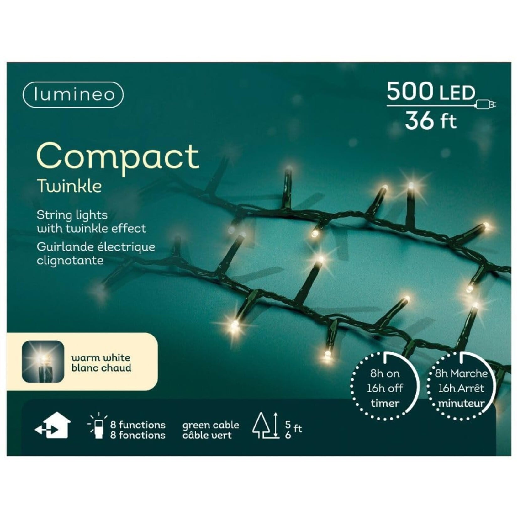 Lumineo Lumineo - Compact - Warm White - 500 LED / 11m