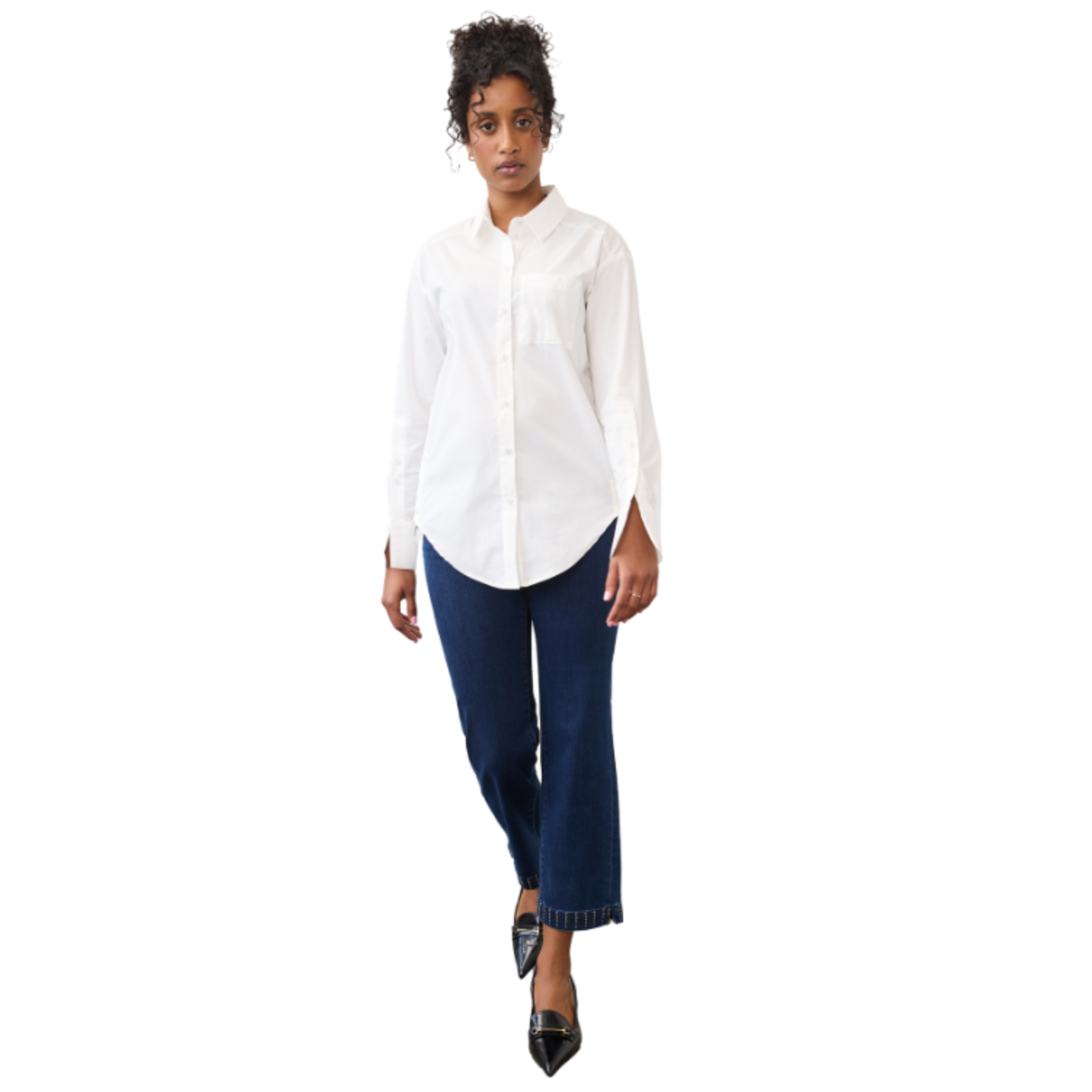 French Dressing French Dressing - Side Button Detail Long Sleeve Shirt