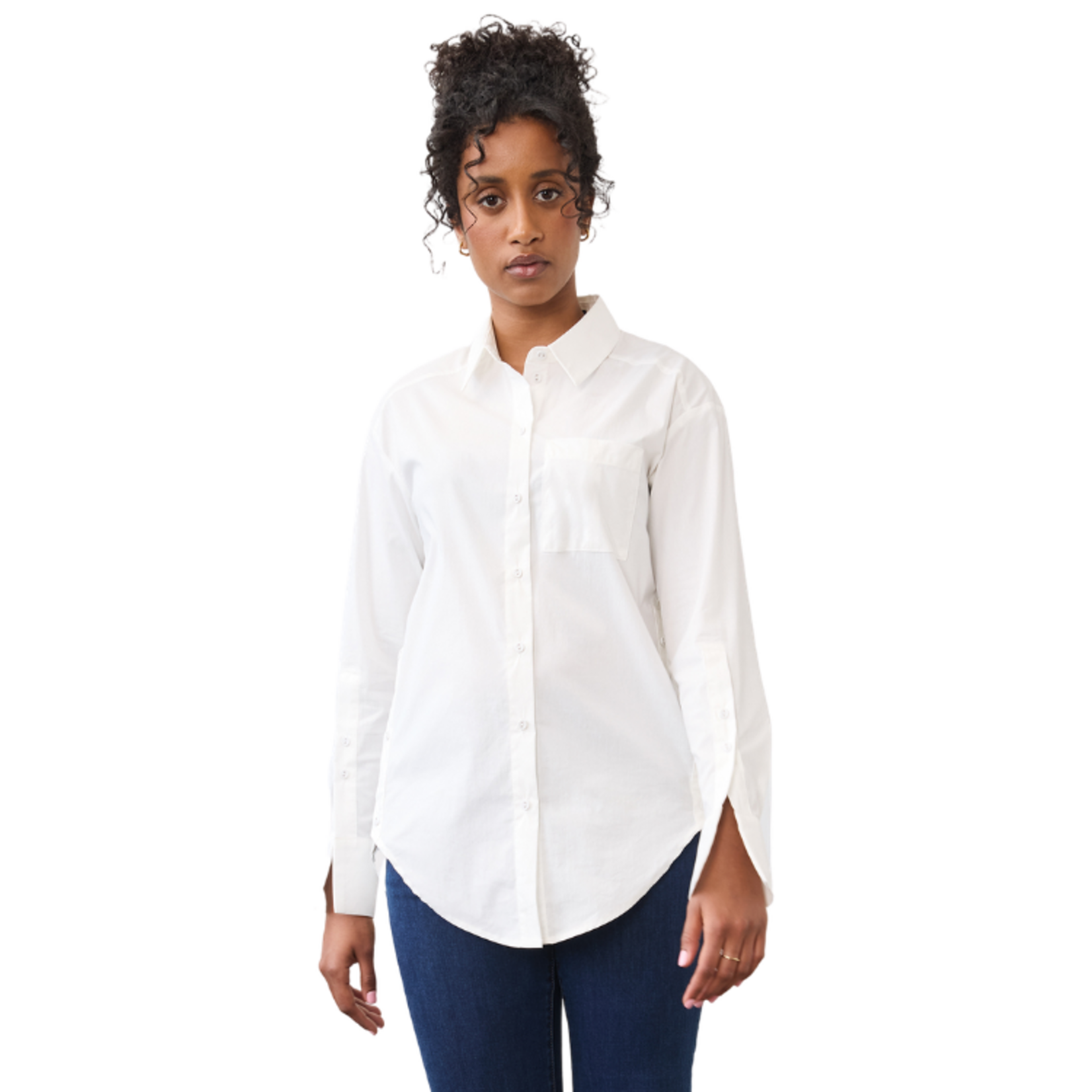 French Dressing French Dressing - Side Button Detail Long Sleeve Shirt