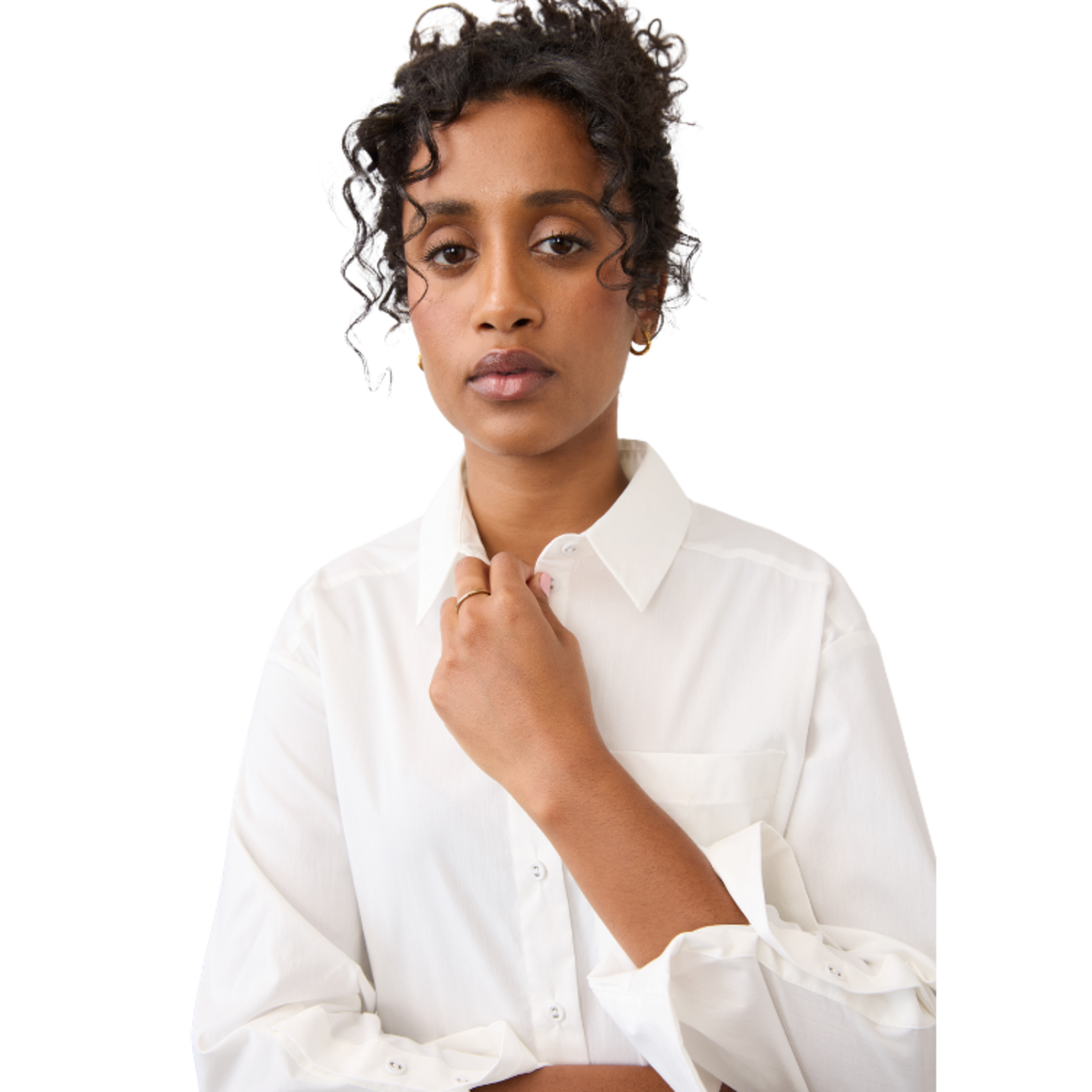 French Dressing French Dressing - Side Button Detail Long Sleeve Shirt