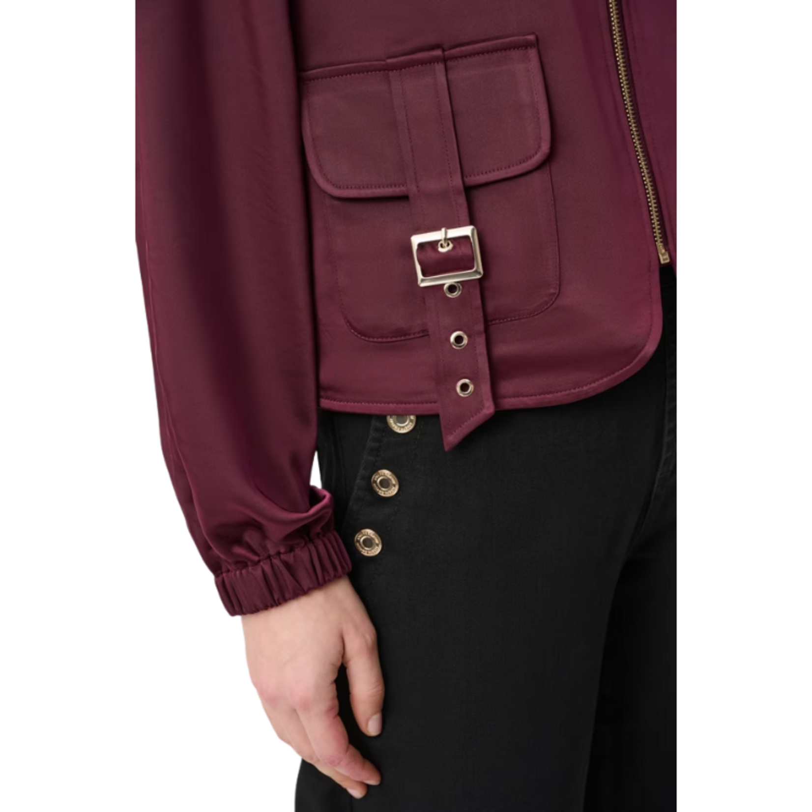 Joseph Ribkoff Joseph Ribkoff - Satin Puff Sleeve Utility Jacket