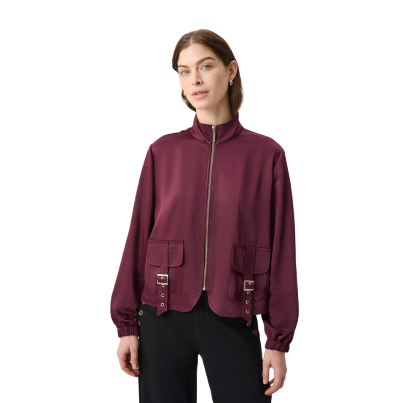 Joseph Ribkoff Joseph Ribkoff - Satin Puff Sleeve Utility Jacket