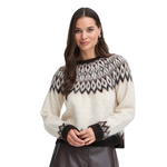 BYMILOU Fair Isle Patterned Yoke Knit Sweater
