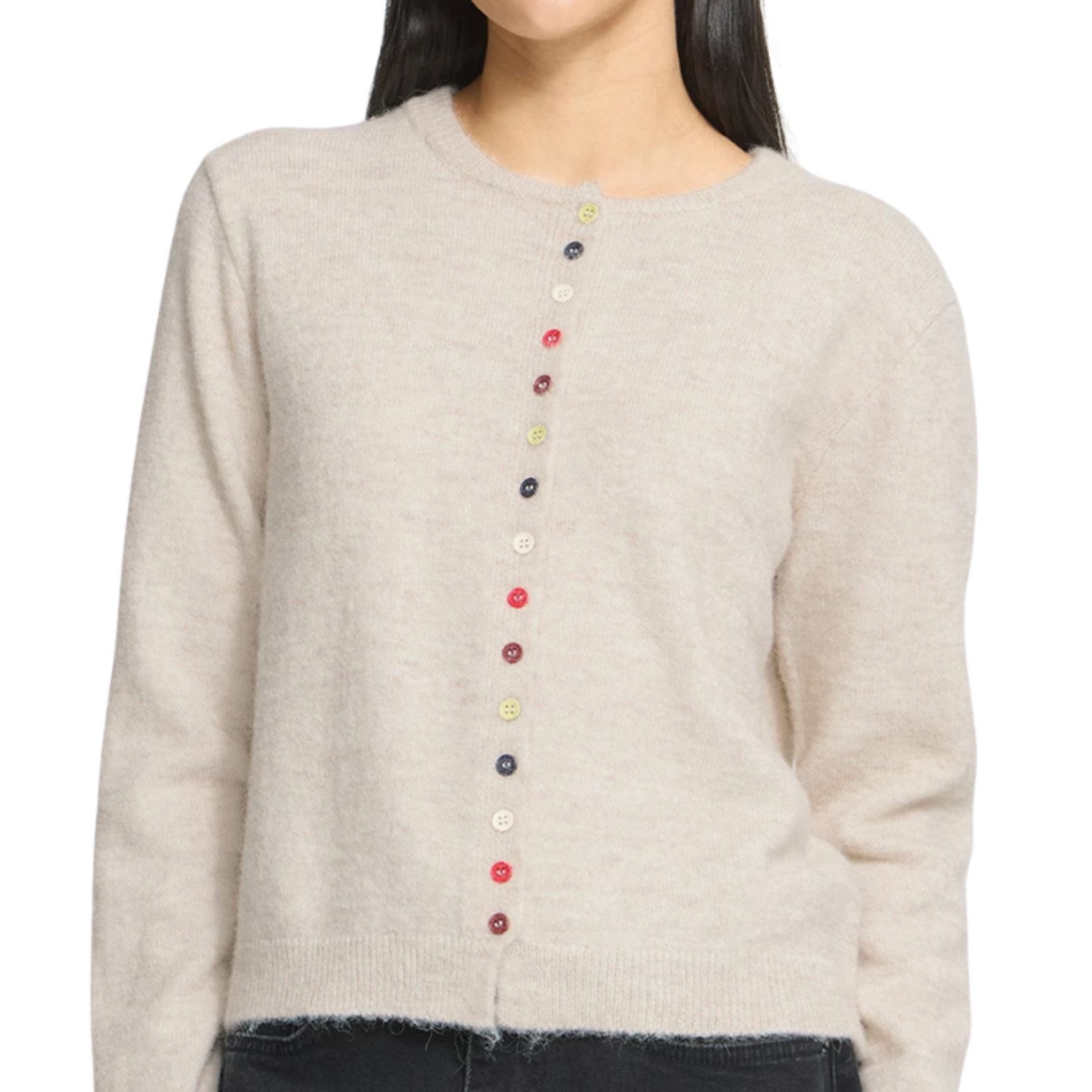 Ichi - IHFANTIA Colorful Button Up Cardigan