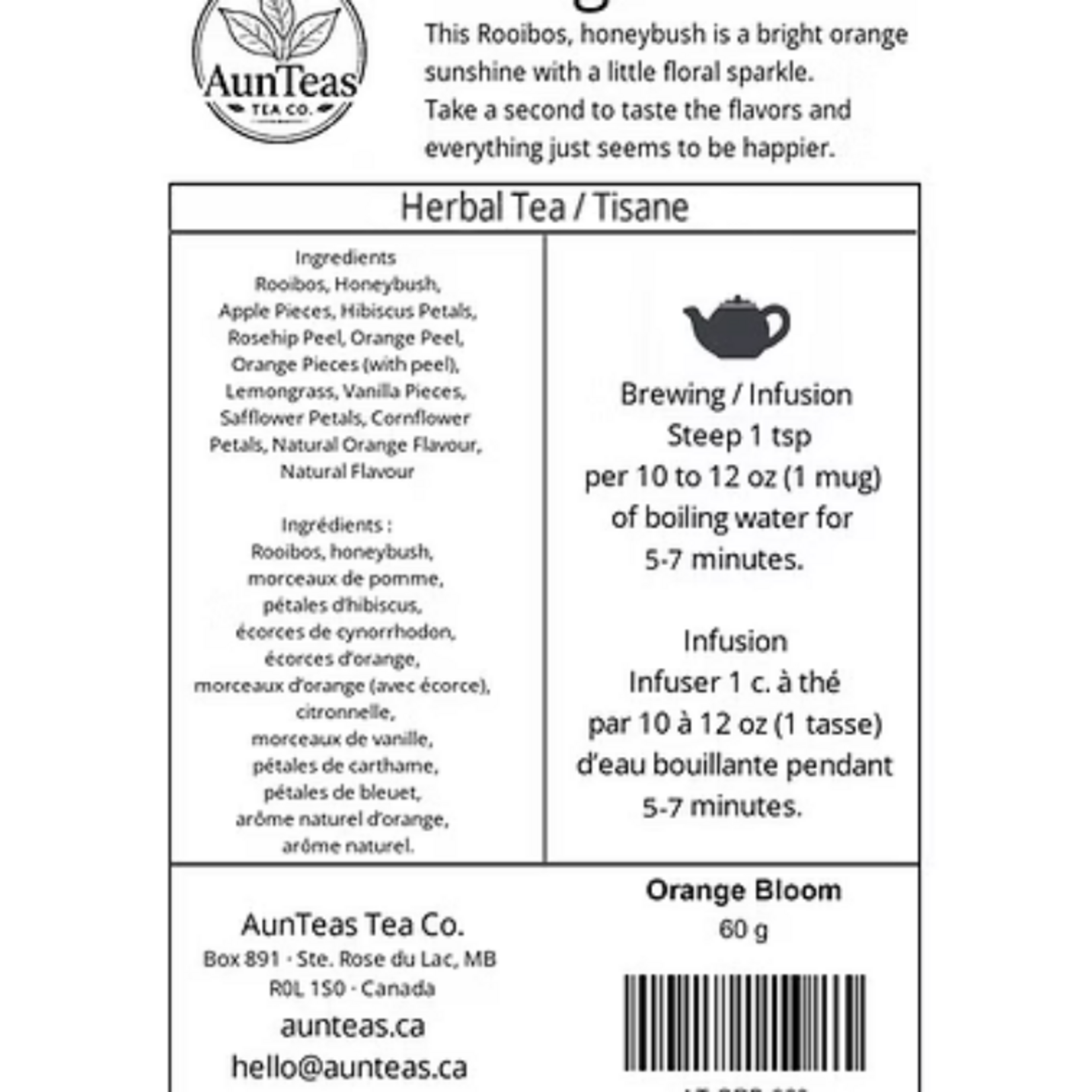 Aunteas Aunteas - Orange Bloom 60g