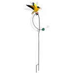 Metal Oriole Kinetic Rocker Stake 6.3 x 6.7 x 40.6"H