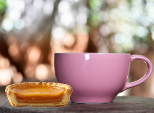 Hot apple cider and freshly baked tart included with the Harvest Charm Wreath Workshop