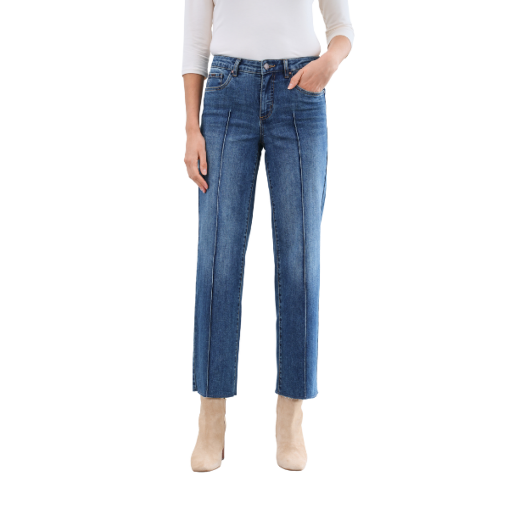 French Dressing French Dressing - Olivia Wide Ankle Denim