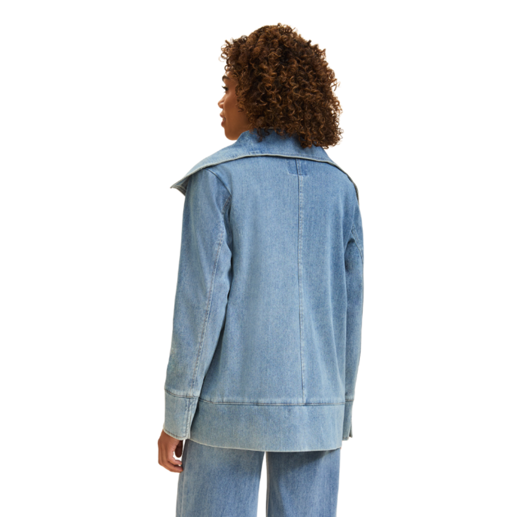 French Dressing French Dressing - Draped Front Denim Jacket