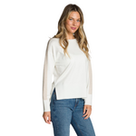 Two Tone Long Sleeve Boat Neck Sweater