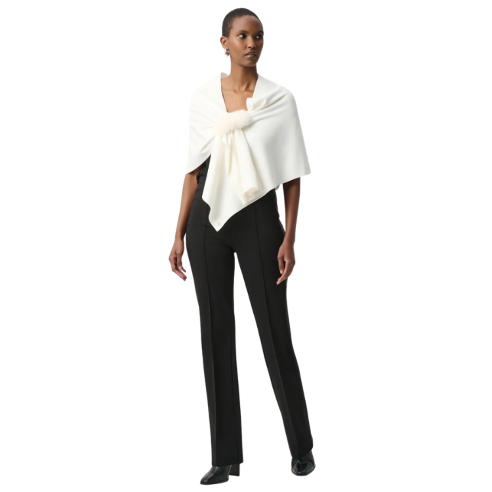 Joseph Ribkoff Joseph Ribkoff - Faux Fur Draped Cover-Up