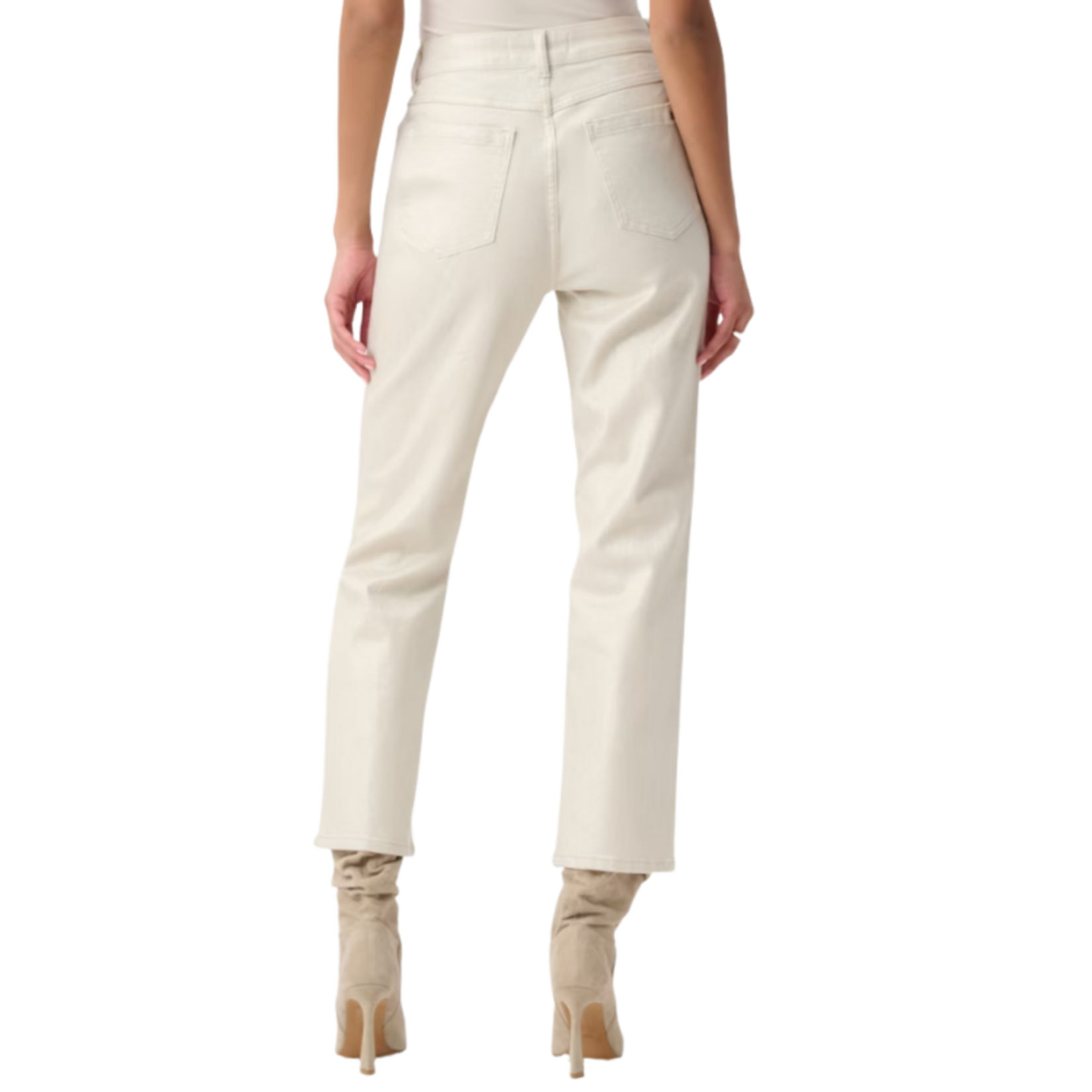 Joseph Ribkoff Joseph Ribkoff - Classic Straight Leg Metallic Jeans