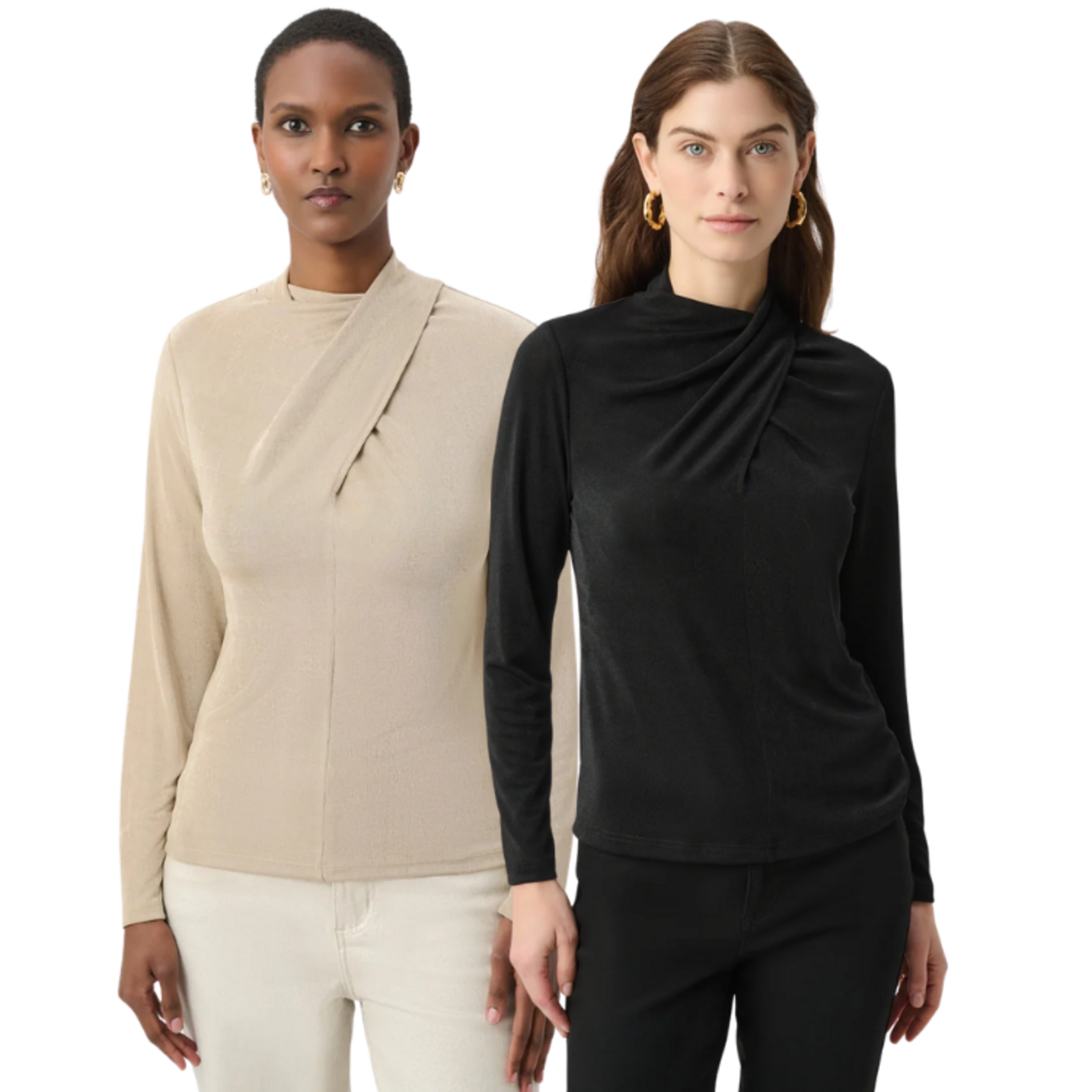 Joseph Ribkoff Joseph Ribkoff - Twisted Mock Neck Top