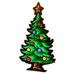 26" Christmas Tree Infinity Light w/ Star