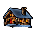23.5" Log Cabin Infinity Light