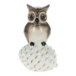 5" Owl on Pinecone Figurine
