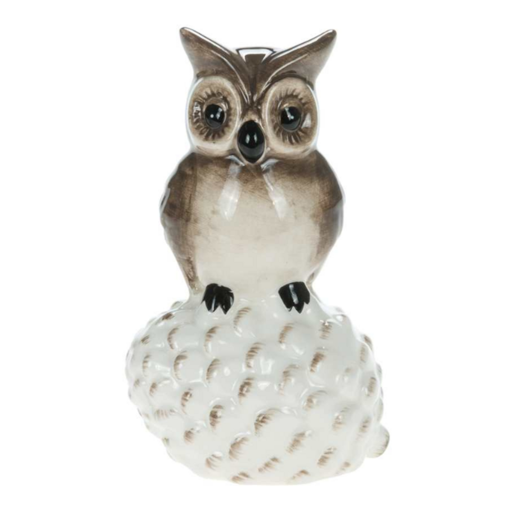 5" Owl on Pinecone Figurine
