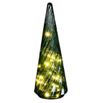 12.5" Rotating Tree w/ LED Lights - Green
