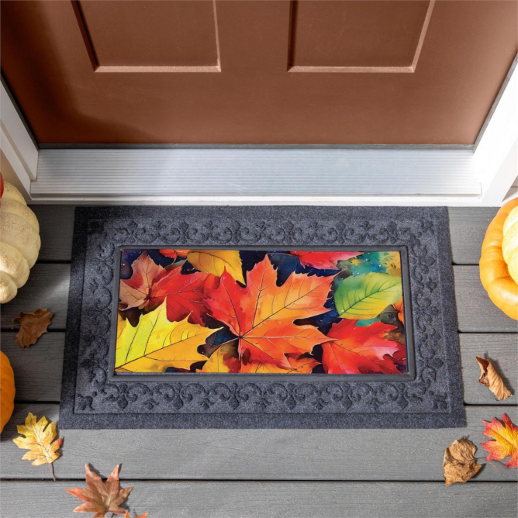 Evergreen Enterprises Multicolor Fall Leaves Sassafras Switch Mat