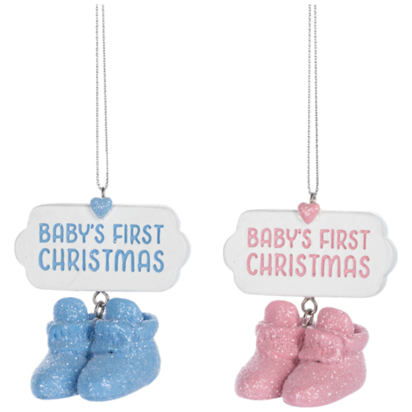 Baby's First Booties Ornaments - Baby's First Christmas