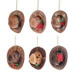 Ganz Gift Boots and Barn Christmas - Festive Hat Ornament Assortment
