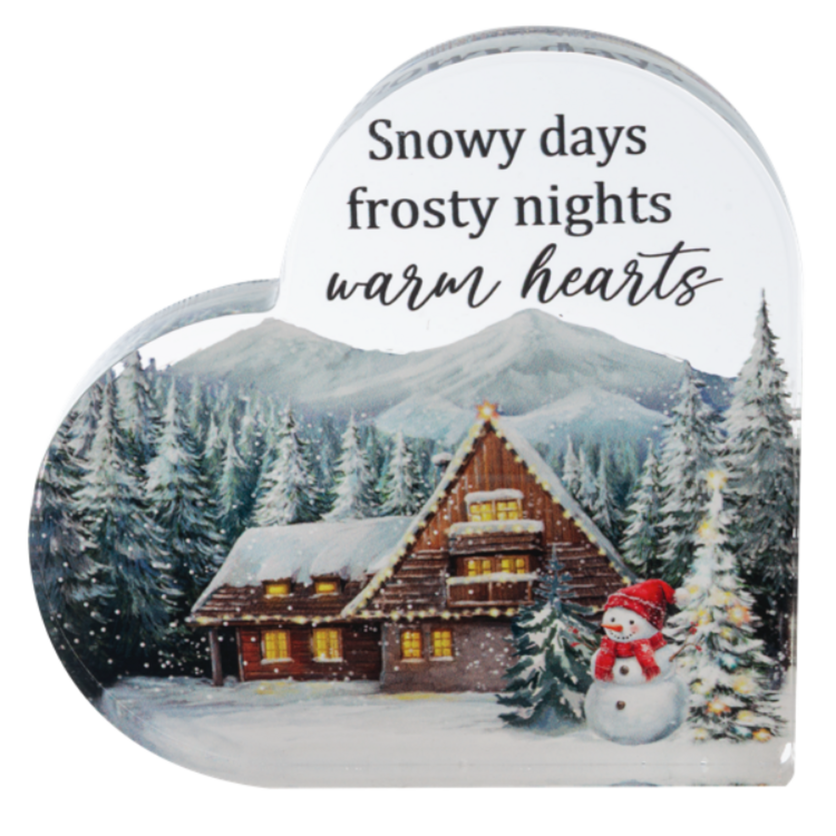 Ganz Gift Holiday Heart Block Decor